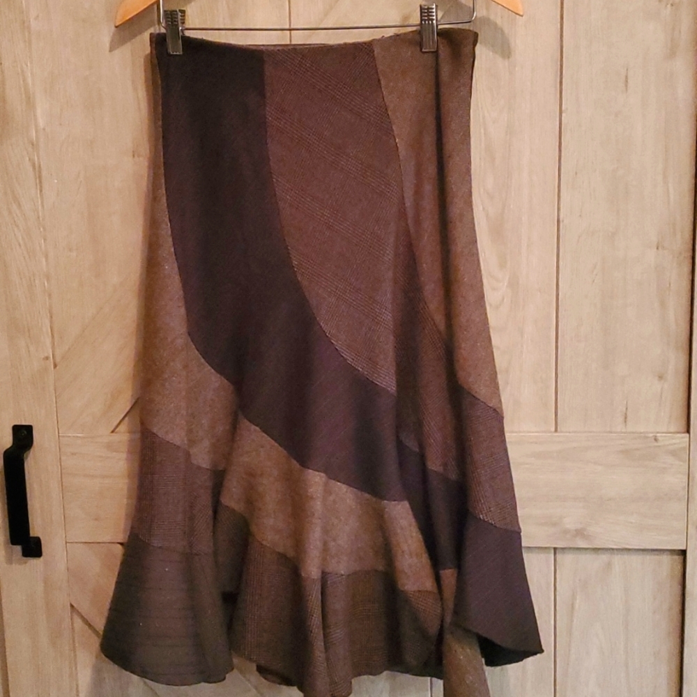 Sunny Leigh A-line patch skirt